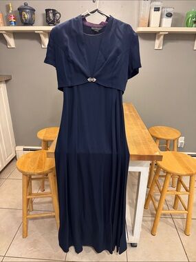 Scott McClintock Plum Satin Dress